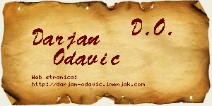 Darjan Odavić vizit kartica